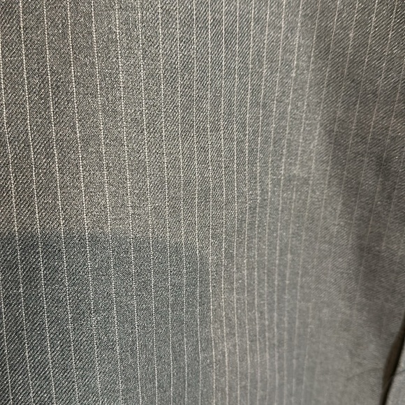 Vintage Men's Two Tone Gray Pinstripe Career Suit Vest No Tags - Picture 8 of 15